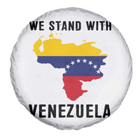 We Stand With Venezuela Spare Tire Cover Venezuelan Flag Unity Graphic - Wonder Print Shop