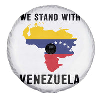 We Stand With Venezuela Spare Tire Cover Venezuelan Flag Unity Graphic - Wonder Print Shop