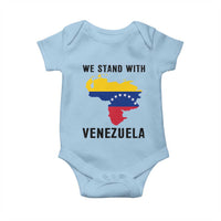 We Stand With Venezuela Baby Onesie Venezuelan Flag Unity Graphic - Wonder Print Shop