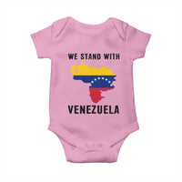 We Stand With Venezuela Baby Onesie Venezuelan Flag Unity Graphic - Wonder Print Shop