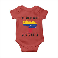 We Stand With Venezuela Baby Onesie Venezuelan Flag Unity Graphic - Wonder Print Shop