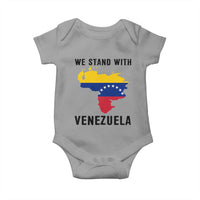 We Stand With Venezuela Baby Onesie Venezuelan Flag Unity Graphic - Wonder Print Shop