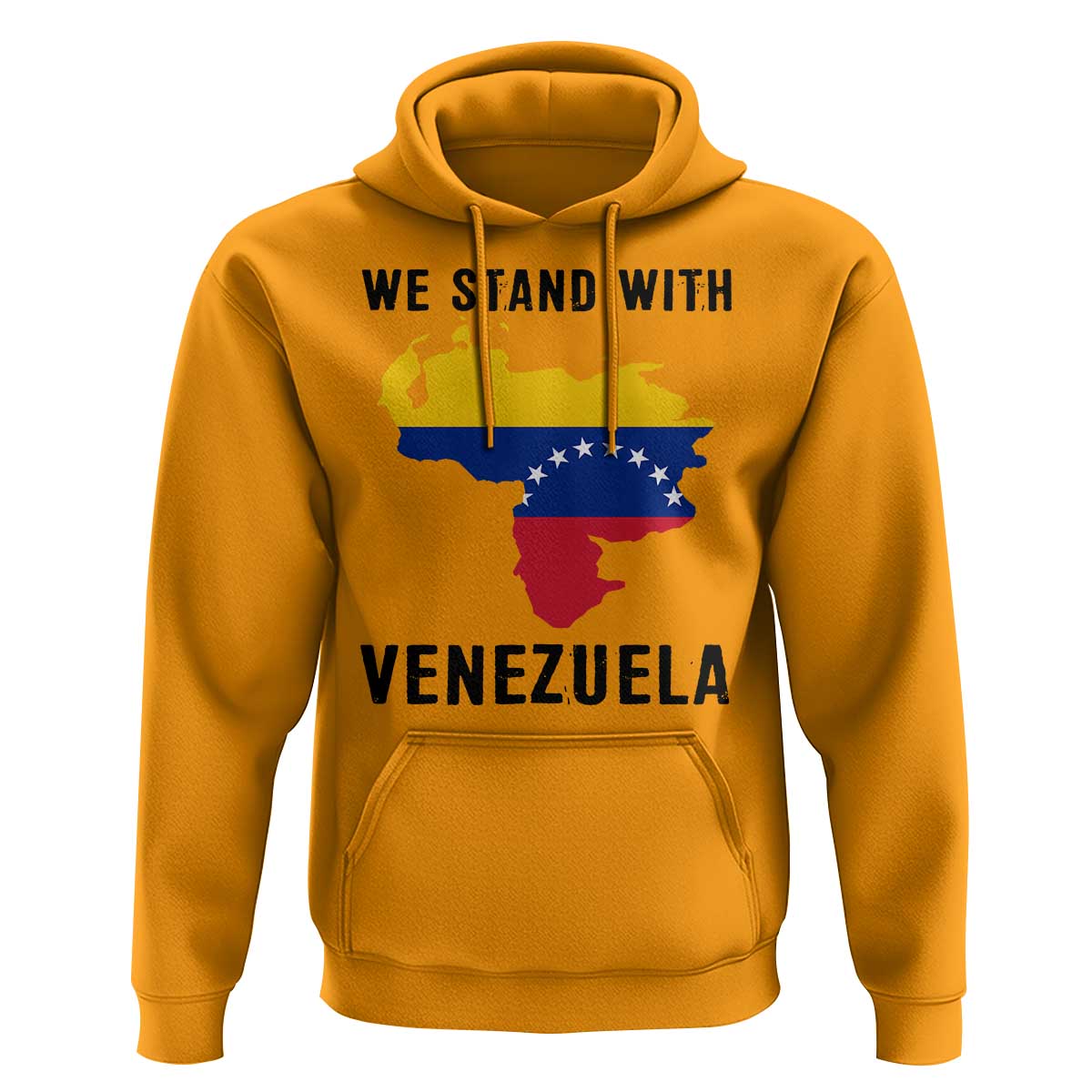 We Stand With Venezuela Hoodie Venezuelan Flag Unity Graphic - Wonder Print Shop