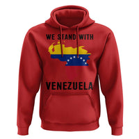 We Stand With Venezuela Hoodie Venezuelan Flag Unity Graphic - Wonder Print Shop