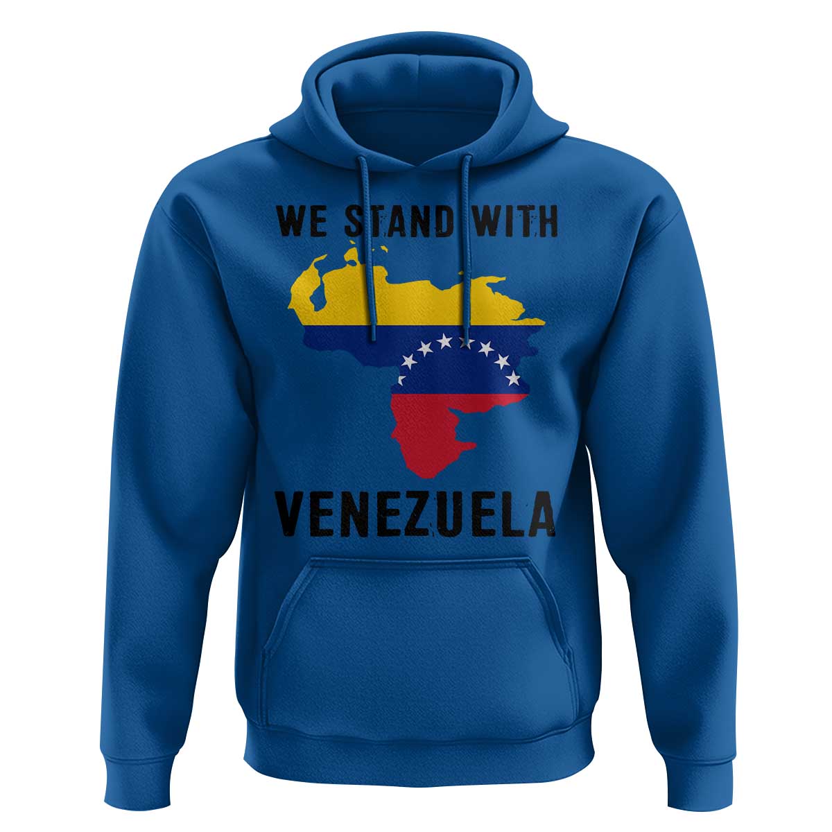 We Stand With Venezuela Hoodie Venezuelan Flag Unity Graphic - Wonder Print Shop