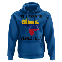 We Stand With Venezuela Hoodie Venezuelan Flag Unity Graphic - Wonder Print Shop