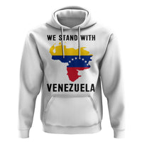 We Stand With Venezuela Hoodie Venezuelan Flag Unity Graphic - Wonder Print Shop