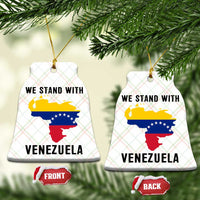 We Stand With Venezuela Ceramic Ornament Venezuelan Flag Unity Graphic - Wonder Print Shop