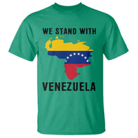 We Stand With Venezuela T Shirt Venezuelan Flag Unity Graphic - Wonder Print Shop