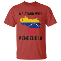 We Stand With Venezuela T Shirt Venezuelan Flag Unity Graphic - Wonder Print Shop