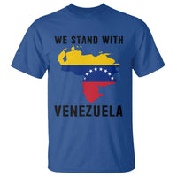 We Stand With Venezuela T Shirt Venezuelan Flag Unity Graphic - Wonder Print Shop