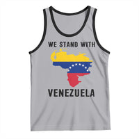 We Stand With Venezuela Tank Top Venezuelan Flag Unity Graphic - Wonder Print Shop