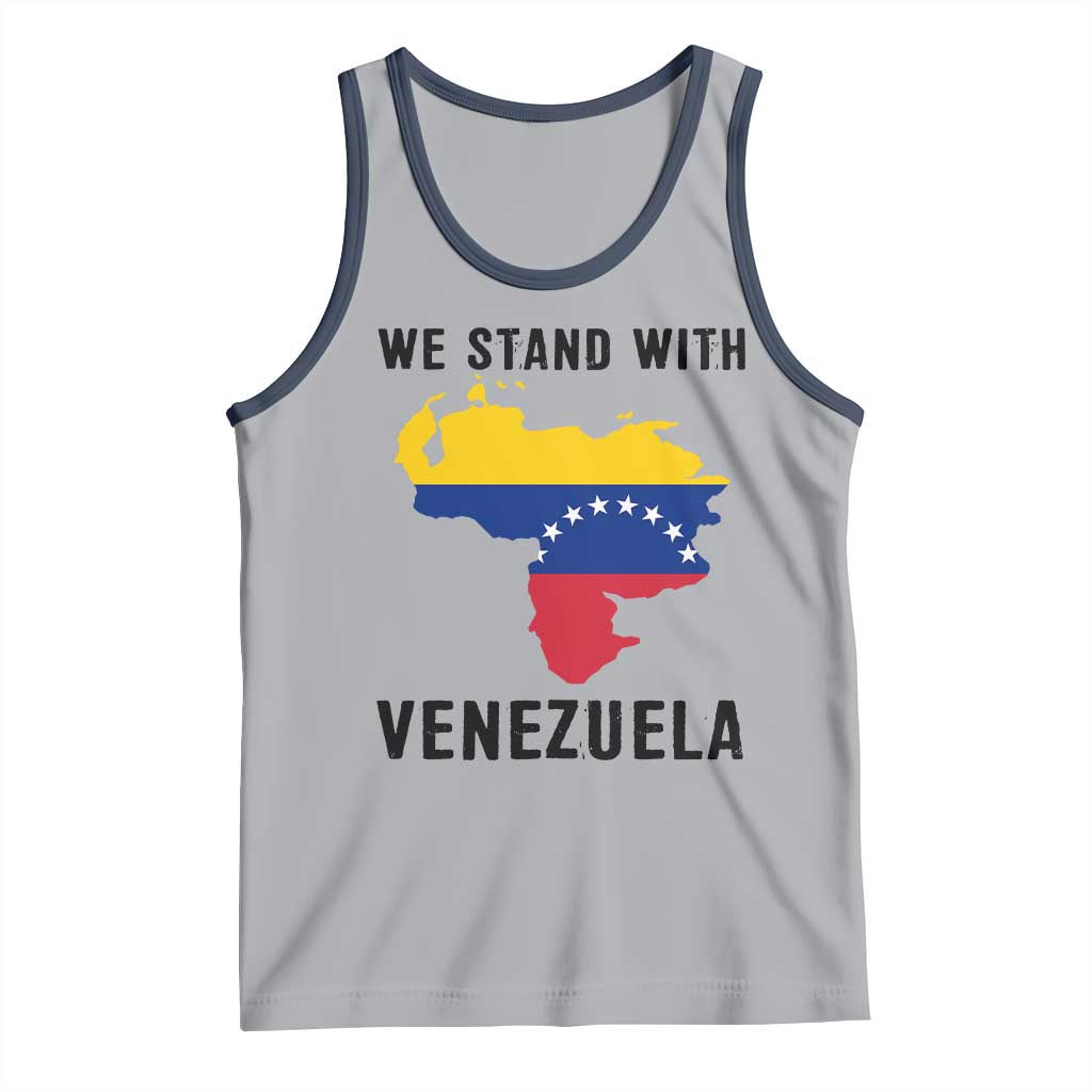 We Stand With Venezuela Tank Top Venezuelan Flag Unity Graphic - Wonder Print Shop
