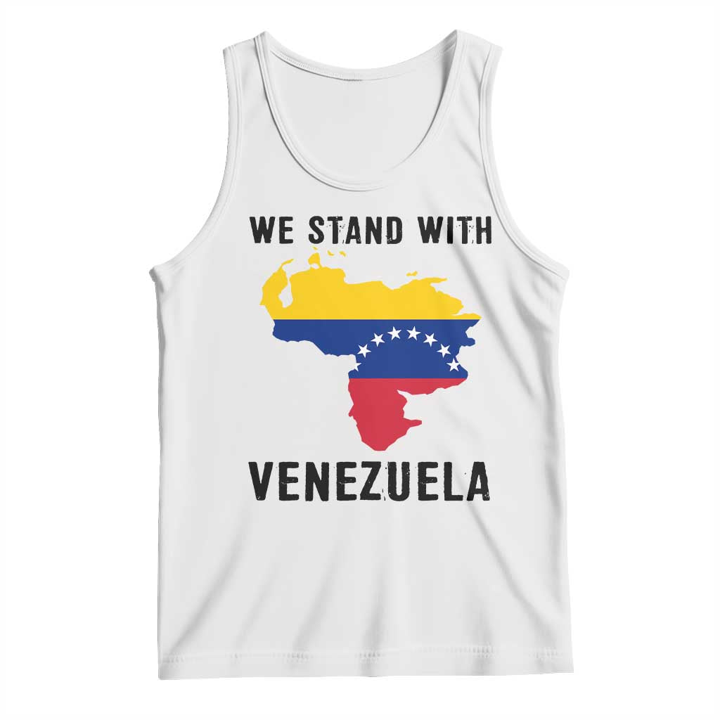 We Stand With Venezuela Tank Top Venezuelan Flag Unity Graphic - Wonder Print Shop