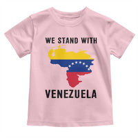 We Stand With Venezuela Toddler T Shirt Venezuelan Flag Unity Graphic - Wonder Print Shop