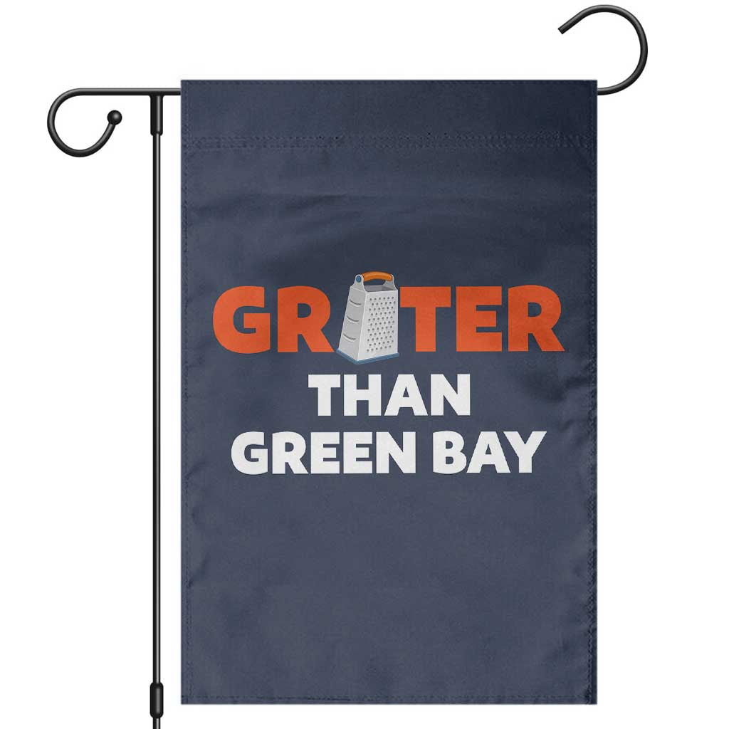 Funny Greater Than Green Bay Rivalry Garden Flag Cheese Grater - Wonder Print Shop