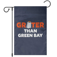 Funny Greater Than Green Bay Rivalry Garden Flag Cheese Grater - Wonder Print Shop