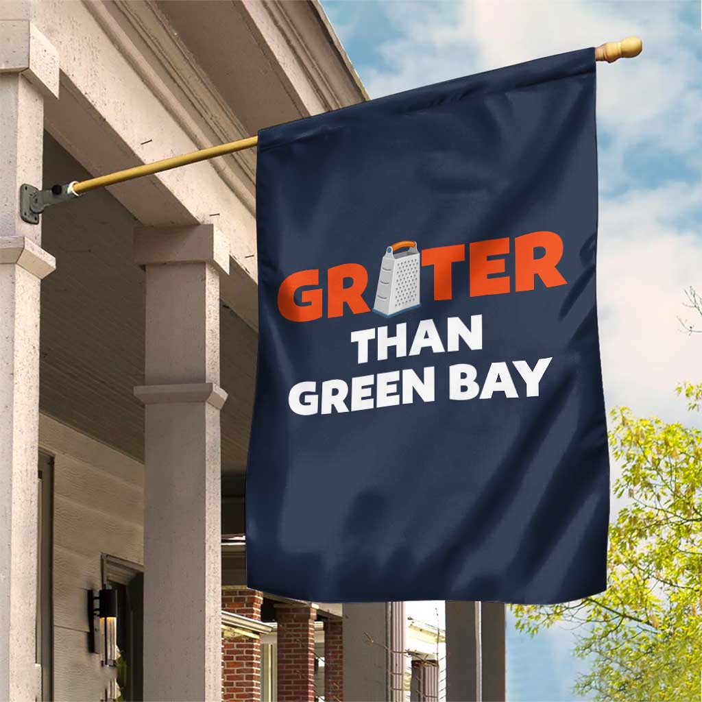 Funny Greater Than Green Bay Rivalry Garden Flag Cheese Grater - Wonder Print Shop