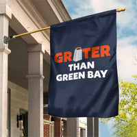 Funny Greater Than Green Bay Rivalry Garden Flag Cheese Grater - Wonder Print Shop