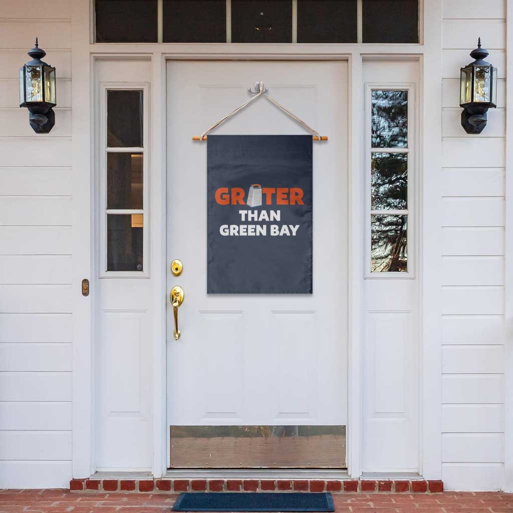 Funny Greater Than Green Bay Rivalry Garden Flag Cheese Grater - Wonder Print Shop