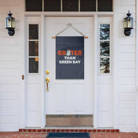 Funny Greater Than Green Bay Rivalry Garden Flag Cheese Grater - Wonder Print Shop