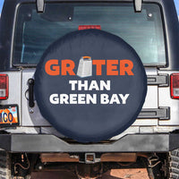 Funny Greater Than Green Bay Rivalry Spare Tire Cover Cheese Grater - Wonder Print Shop