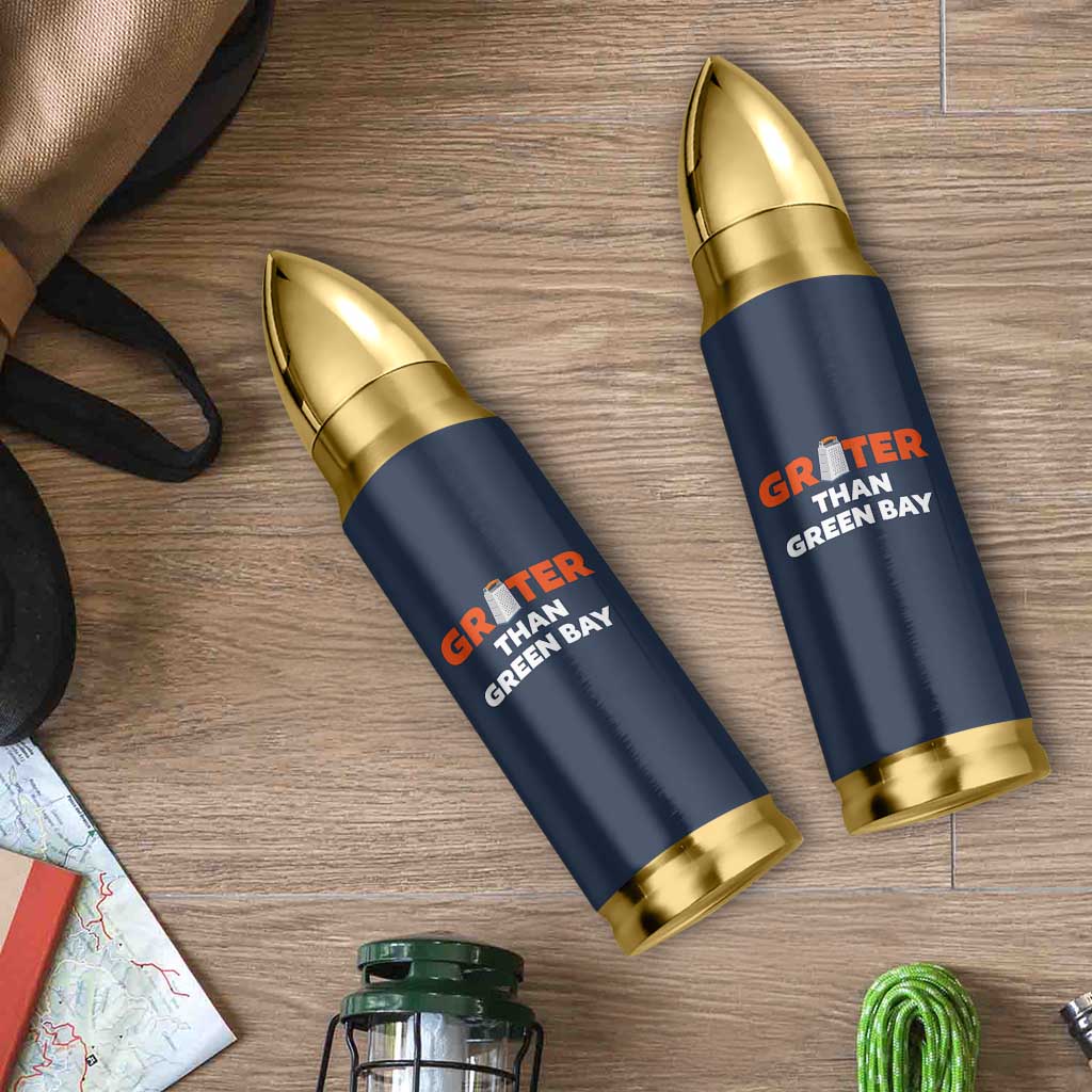 Funny Greater Than Green Bay Rivalry Bullet Tumbler Cheese Grater - Wonder Print Shop