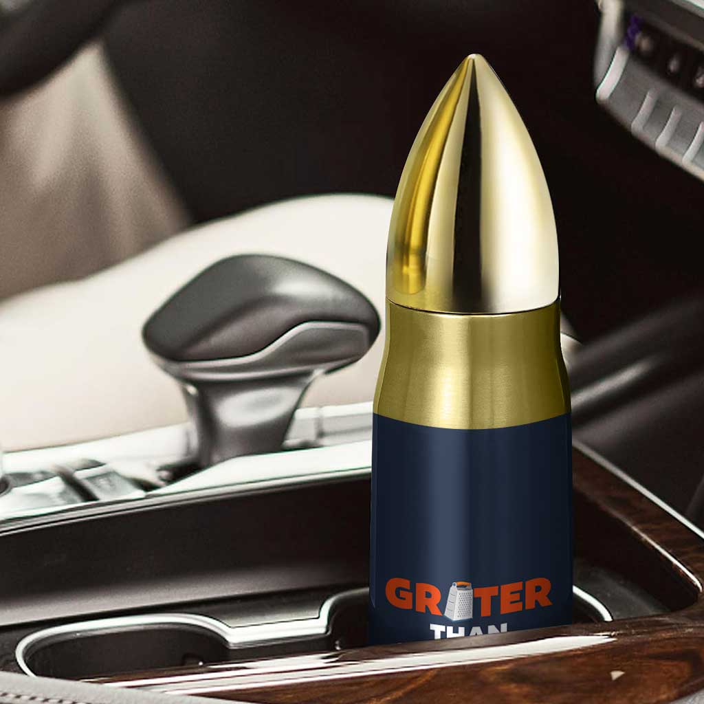 Funny Greater Than Green Bay Rivalry Bullet Tumbler Cheese Grater - Wonder Print Shop