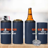 Funny Greater Than Green Bay Rivalry 4 in 1 Can Cooler Tumbler Cheese Grater - Wonder Print Shop