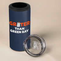 Funny Greater Than Green Bay Rivalry 4 in 1 Can Cooler Tumbler Cheese Grater - Wonder Print Shop