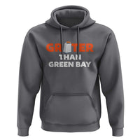 Funny Greater Than Green Bay Rivalry Hoodie Cheese Grater - Wonder Print Shop