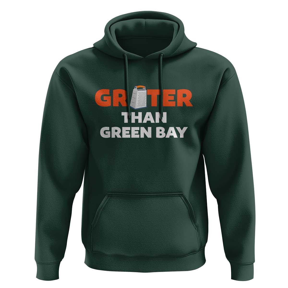 Funny Greater Than Green Bay Rivalry Hoodie Cheese Grater - Wonder Print Shop