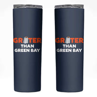 Funny Greater Than Green Bay Rivalry Skinny Tumbler Cheese Grater - Wonder Print Shop