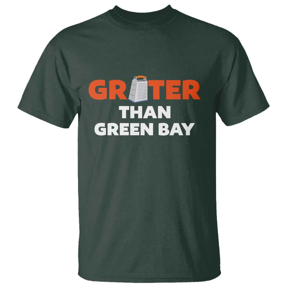 Funny Greater Than Green Bay Rivalry T Shirt Cheese Grater - Wonder Print Shop