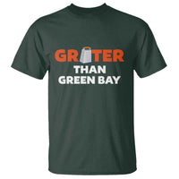 Funny Greater Than Green Bay Rivalry T Shirt Cheese Grater - Wonder Print Shop
