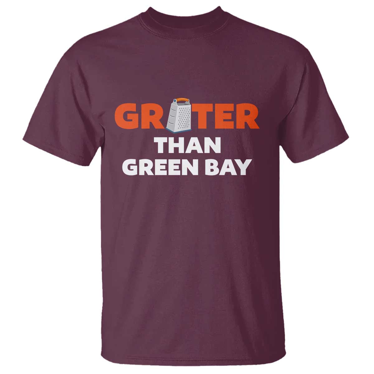 Funny Greater Than Green Bay Rivalry T Shirt Cheese Grater - Wonder Print Shop