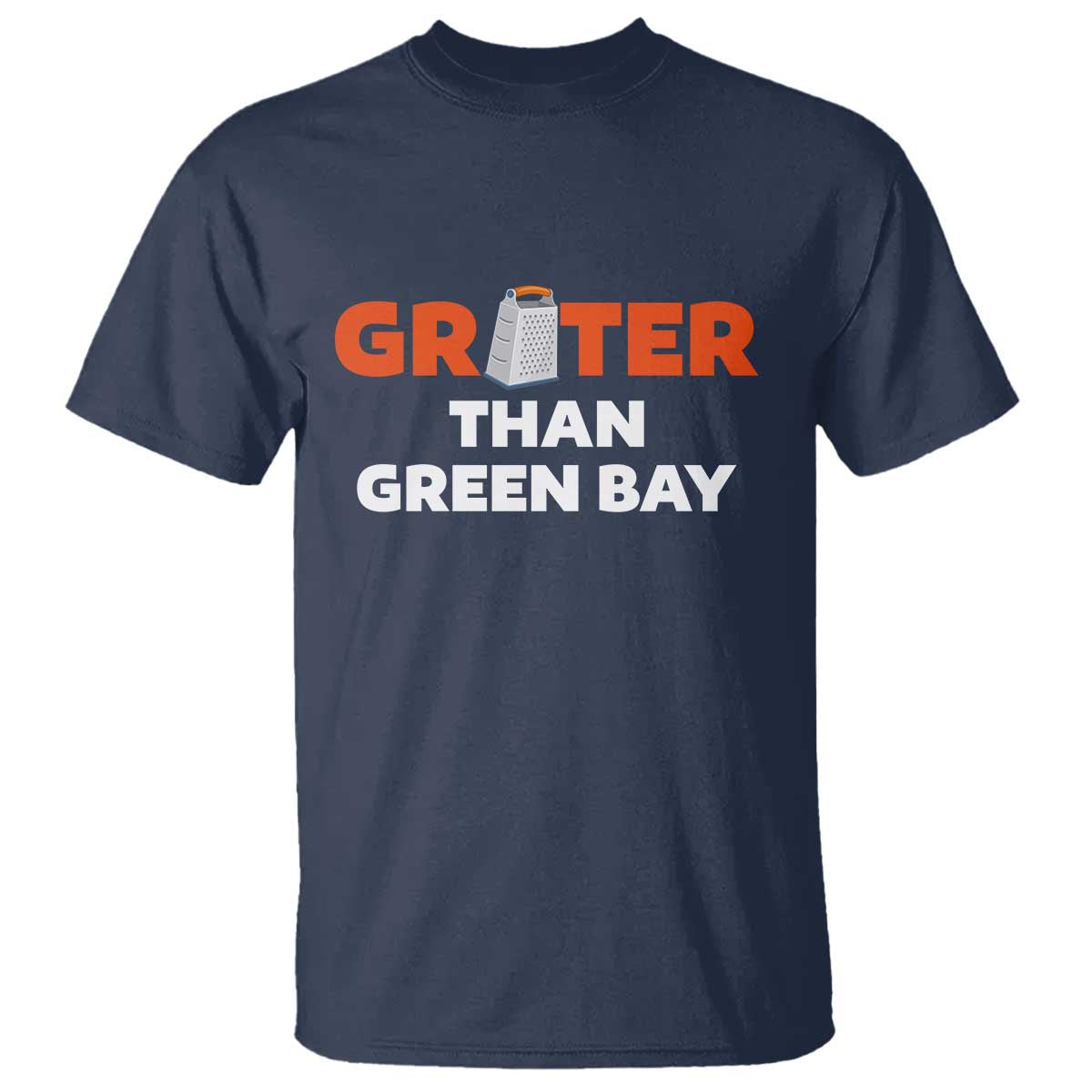 Funny Greater Than Green Bay Rivalry T Shirt Cheese Grater - Wonder Print Shop
