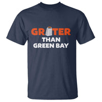 Funny Greater Than Green Bay Rivalry T Shirt Cheese Grater - Wonder Print Shop