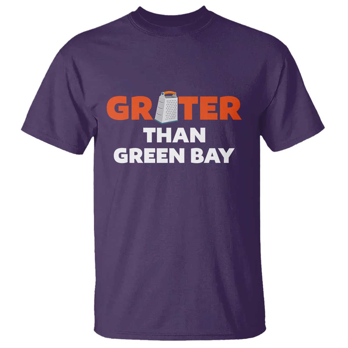 Funny Greater Than Green Bay Rivalry T Shirt Cheese Grater - Wonder Print Shop