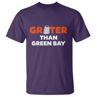 Funny Greater Than Green Bay Rivalry T Shirt Cheese Grater - Wonder Print Shop
