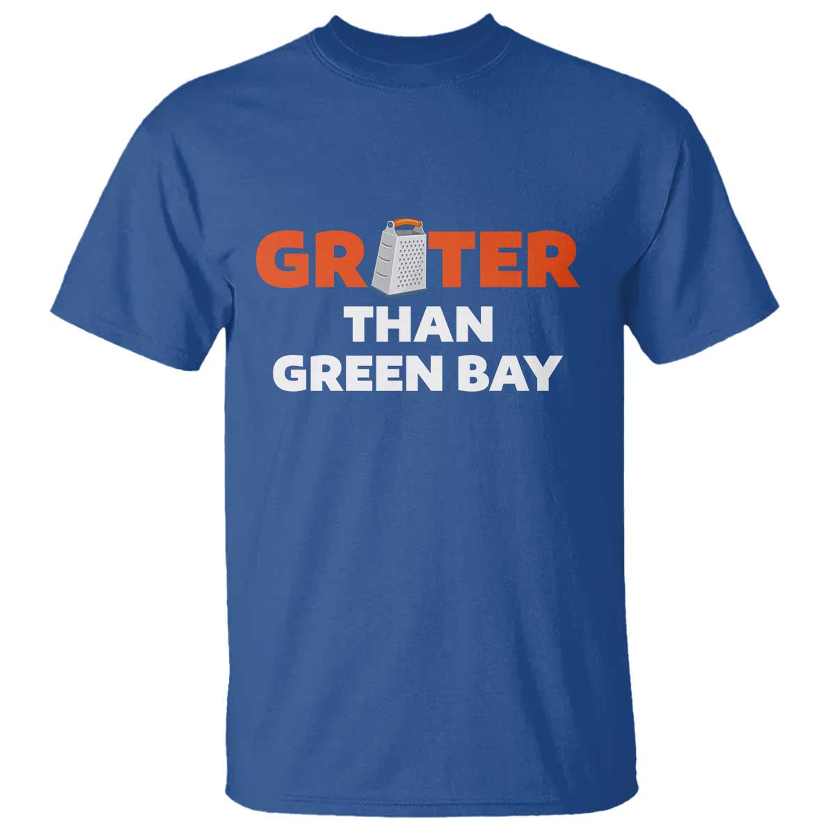 Funny Greater Than Green Bay Rivalry T Shirt Cheese Grater - Wonder Print Shop