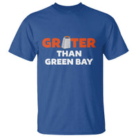 Funny Greater Than Green Bay Rivalry T Shirt Cheese Grater - Wonder Print Shop