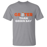 Funny Greater Than Green Bay Rivalry T Shirt Cheese Grater - Wonder Print Shop