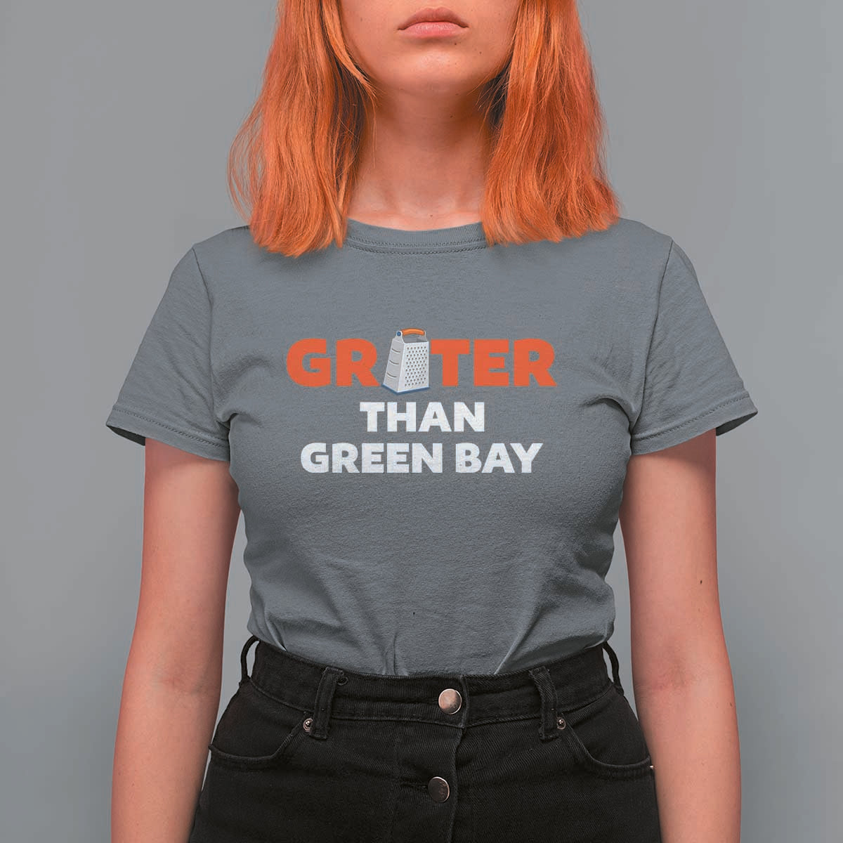 Funny Greater Than Green Bay Rivalry T Shirt For Women Cheese Grater - Wonder Print Shop