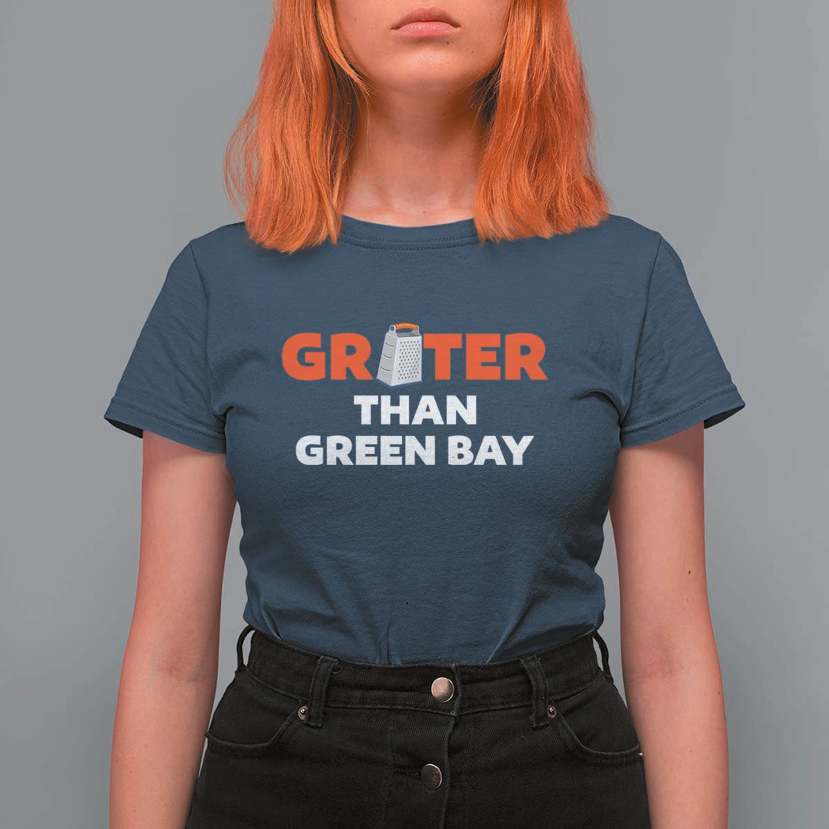 Funny Greater Than Green Bay Rivalry T Shirt For Women Cheese Grater - Wonder Print Shop