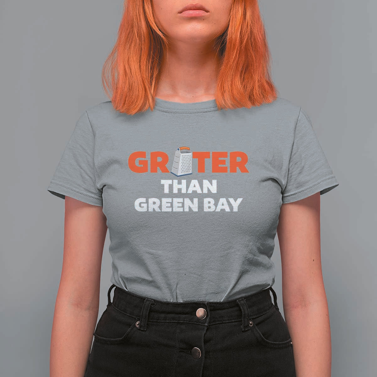 Funny Greater Than Green Bay Rivalry T Shirt For Women Cheese Grater - Wonder Print Shop