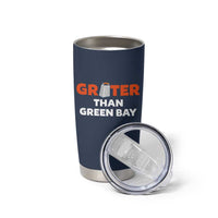 Funny Greater Than Green Bay Rivalry Tumbler Cup Cheese Grater - Wonder Print Shop