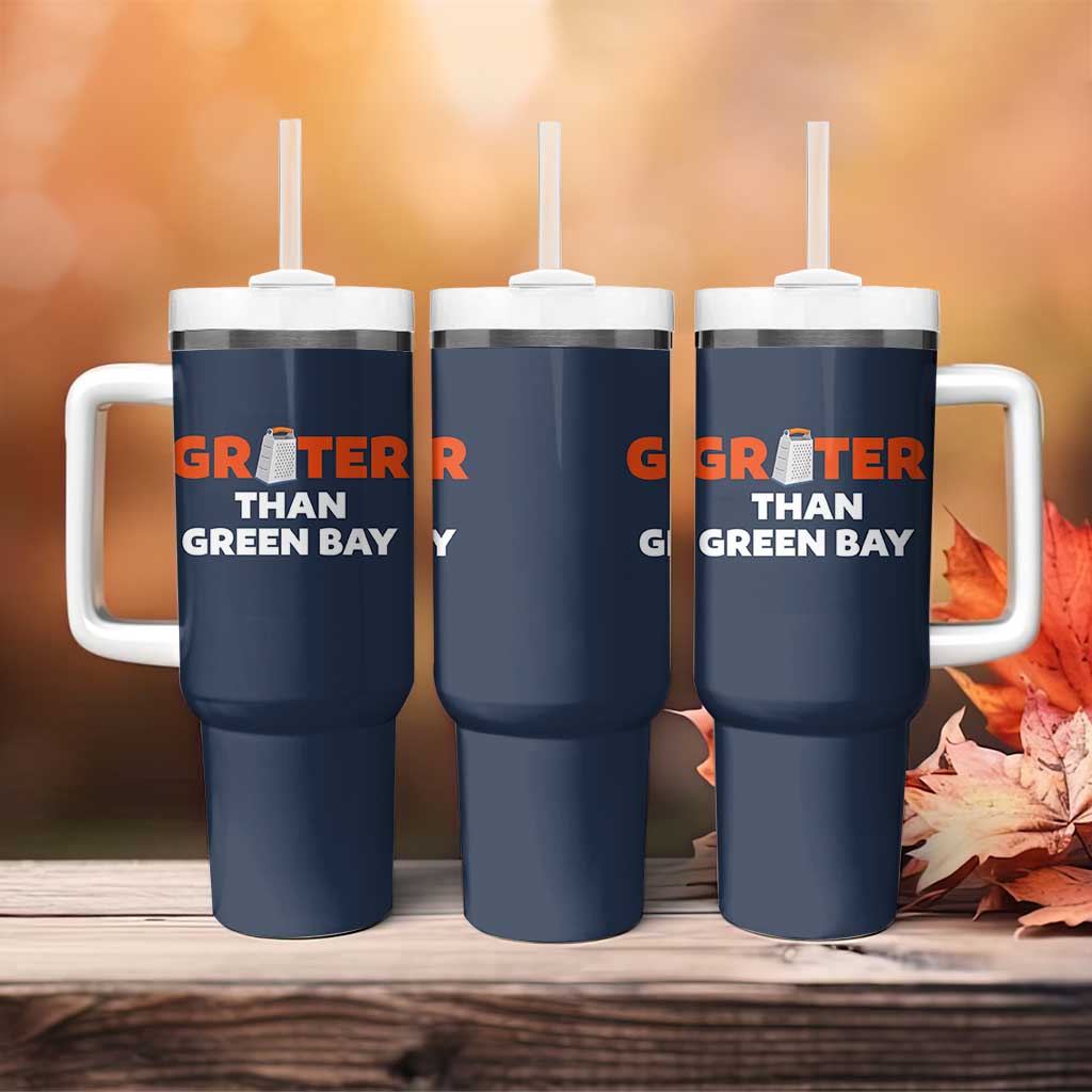 Funny Greater Than Green Bay Rivalry Tumbler With Handle Cheese Grater - Wonder Print Shop