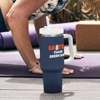 Funny Greater Than Green Bay Rivalry Tumbler With Handle Cheese Grater - Wonder Print Shop
