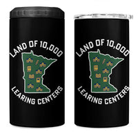 Land of 10000 Learing Centers Funny Minnesota Meme 4 in 1 Can Cooler Tumbler Viral Education Typo Parody - Wonder Print Shop
